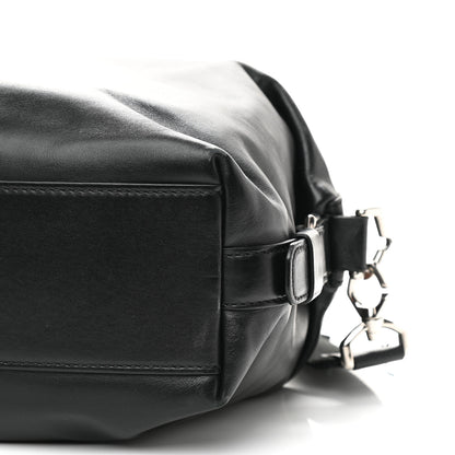 Givenchy Waxed Calfskin Medium Nightingale Logo Strap Black 9 of 11