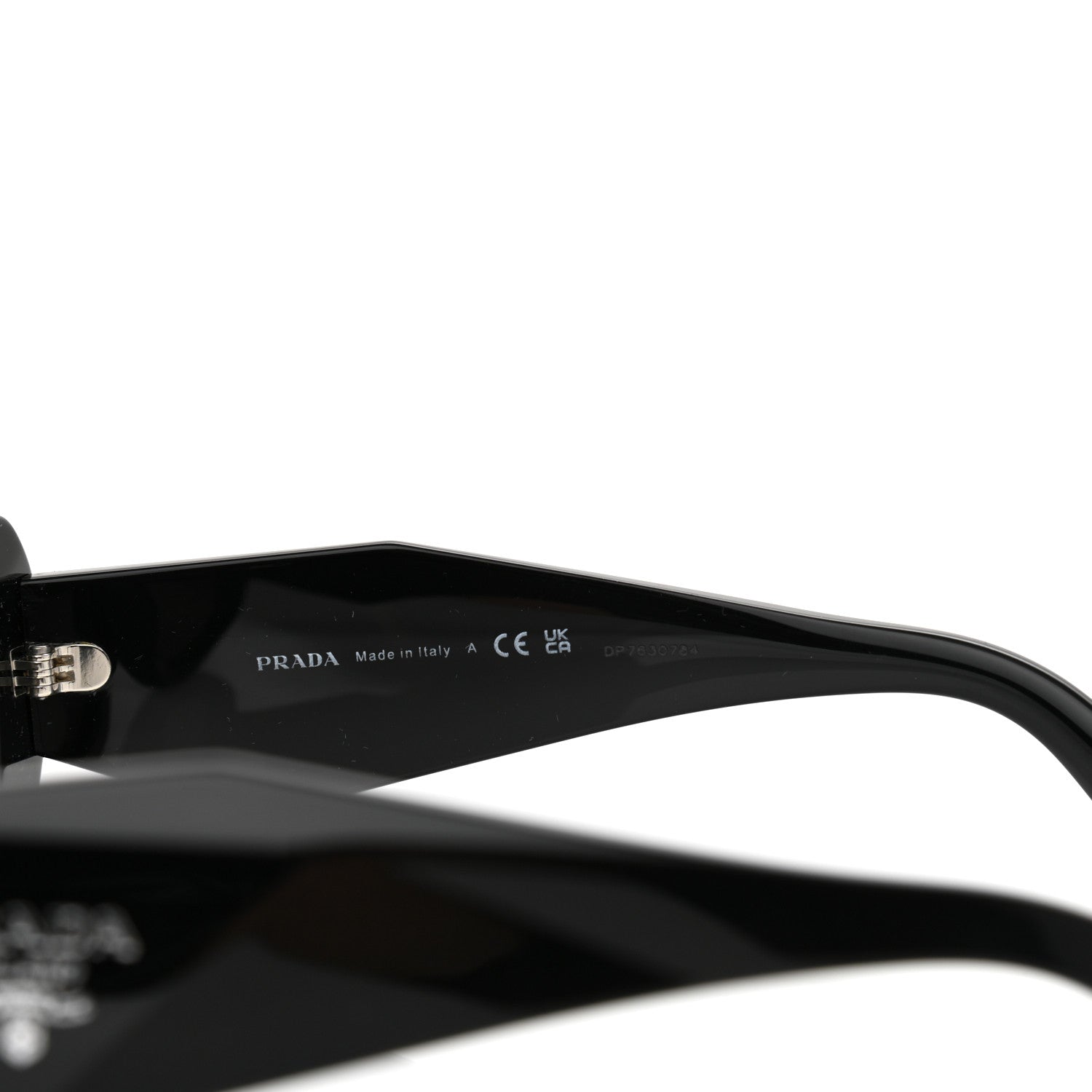 Prada Acetate Symbole Sunglasses SPR 17W Black 7 of 7