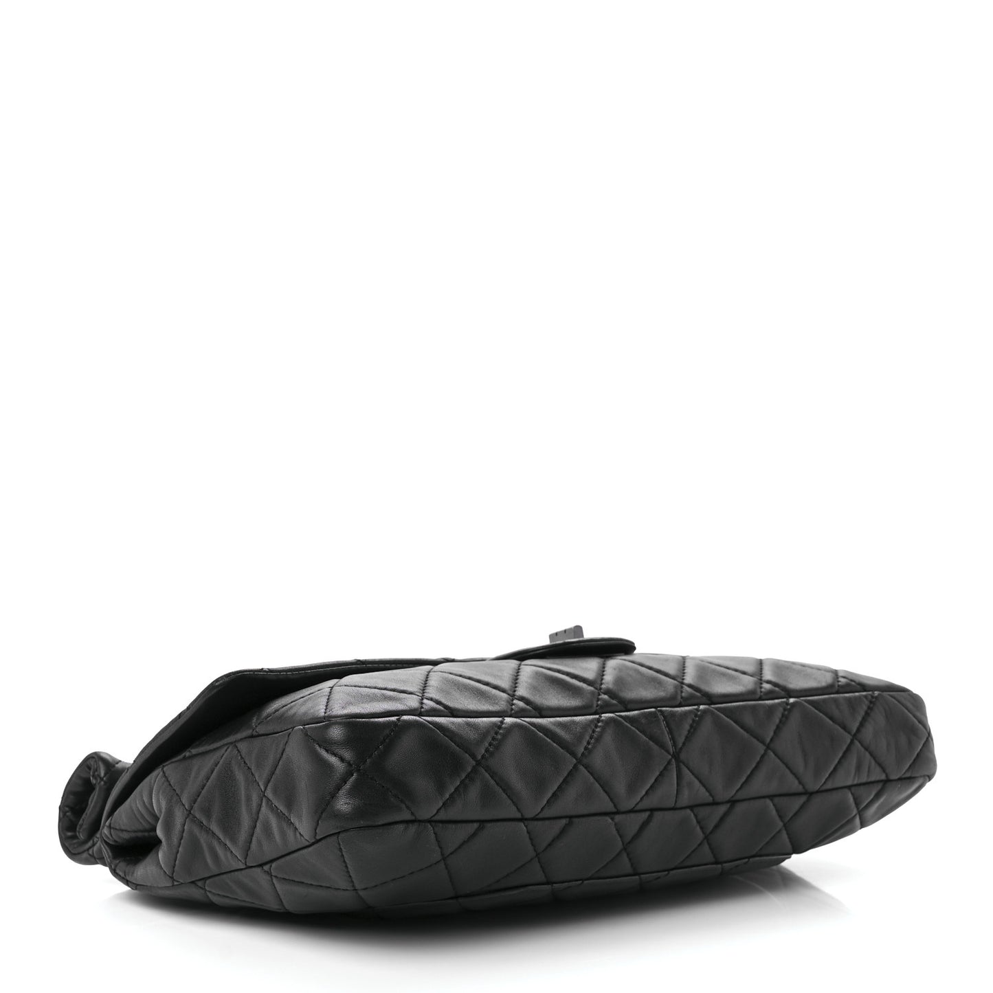 Lambskin Quilted Jumbo Roll 2.55 Reissue Clutch Black