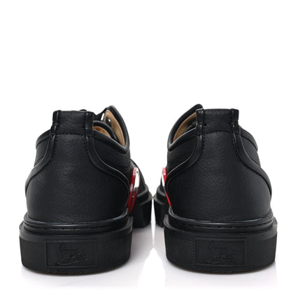 Christian Louboutin Calfskin Mens Adolon Junior Low Top Sneaker 42 Black 5 of 7