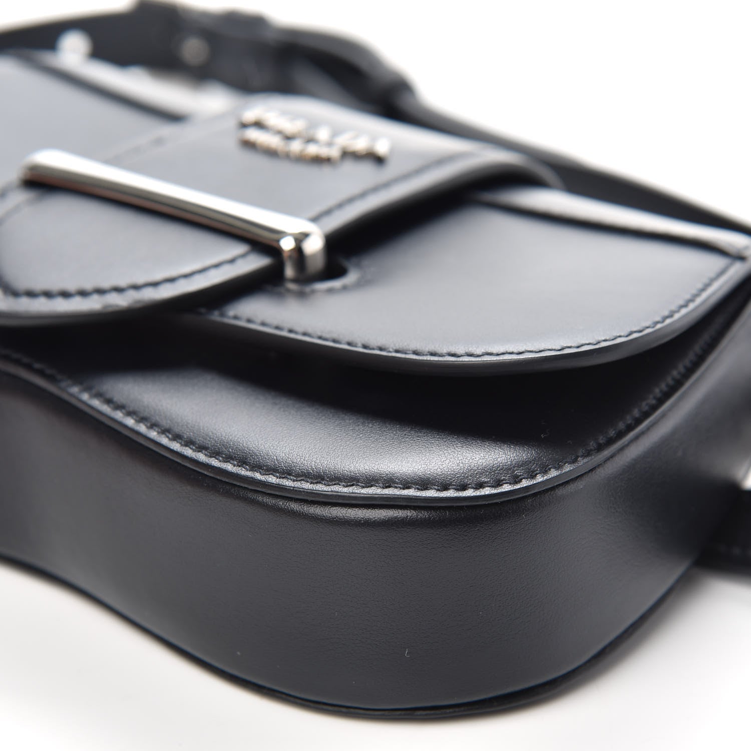 Prada City Calfskin Sidonie Belt Bag Black 9 of 9