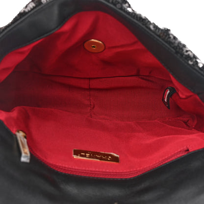 Chanel Sequin Quilted Medium Chanel 19 Flap Black 5 of 9