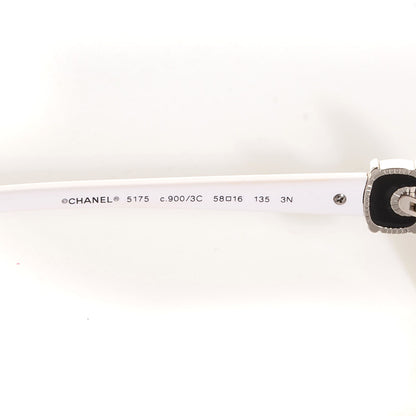 Chanel CC Logo Sunglasses 5175 Black White 3 of 5