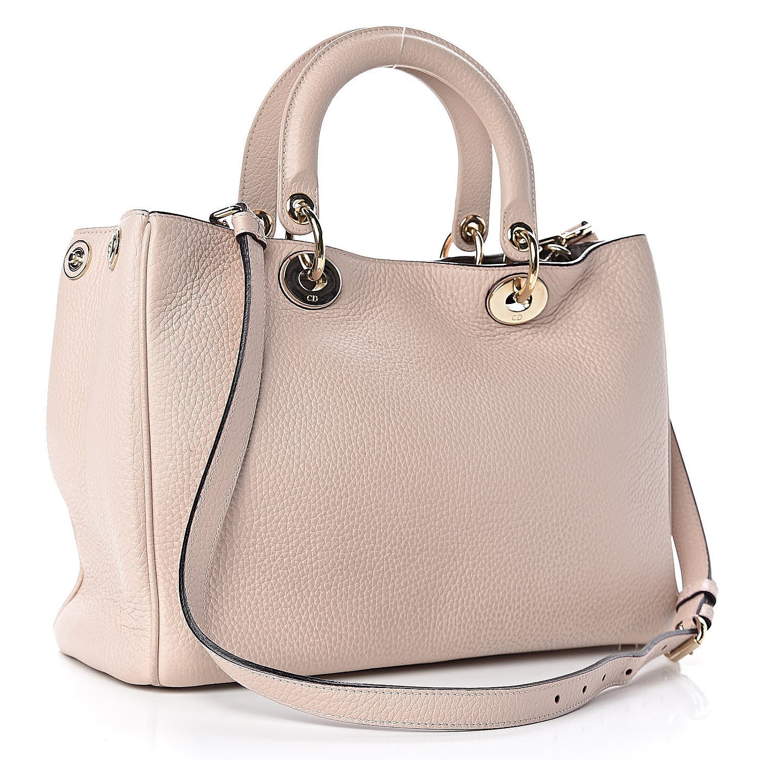 Christian Dior Bullcalf Medium Diorissimo Tote Rose Poudre 4 of 12
