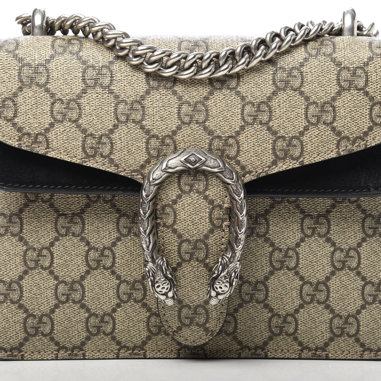 Gucci GG Supreme Monogram Mini Dionysus Shoulder Bag Black 8 of 14