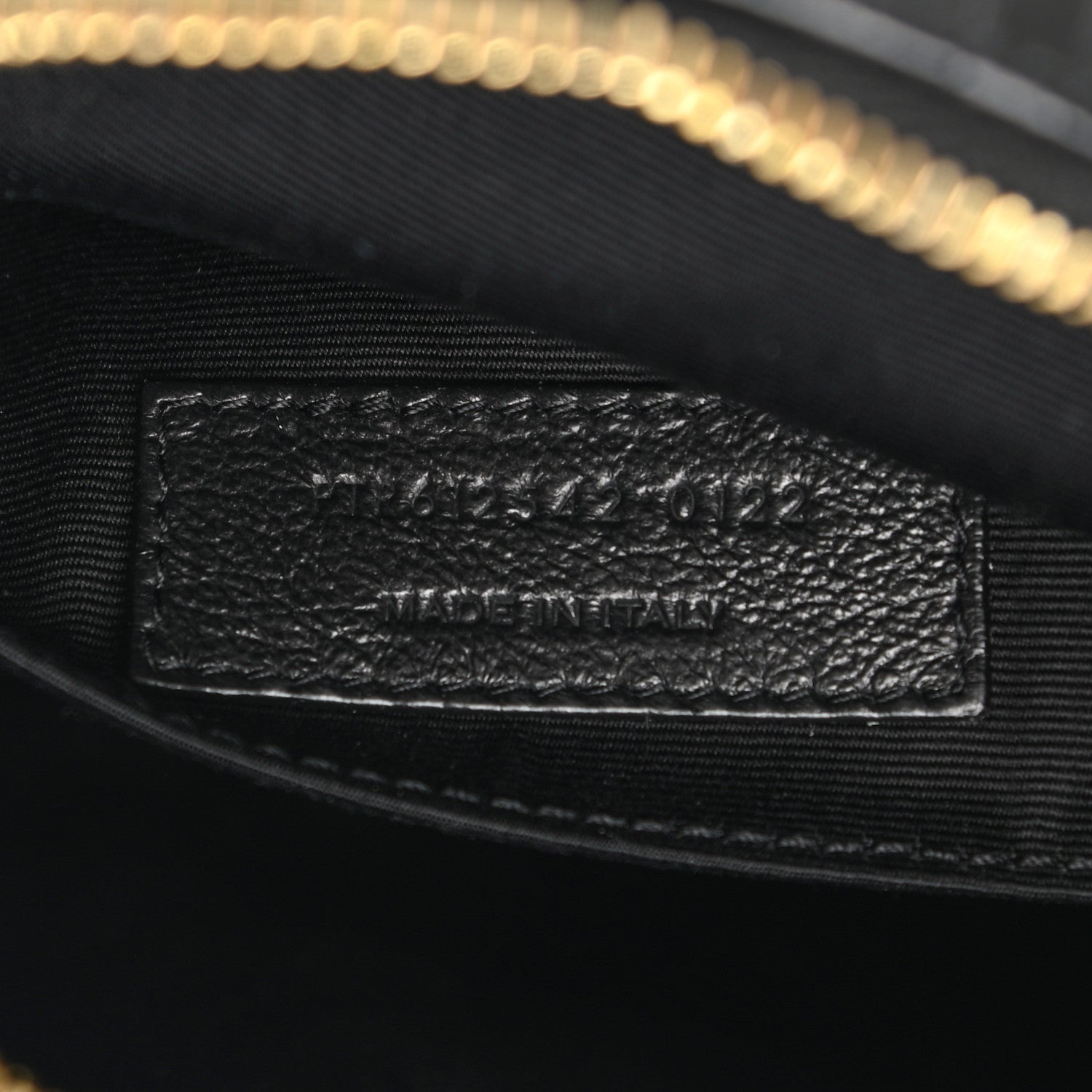 Saint Laurent Patent Calfskin Crocodile Embossed Monogram Lou Camera Bag Black 7 of 10