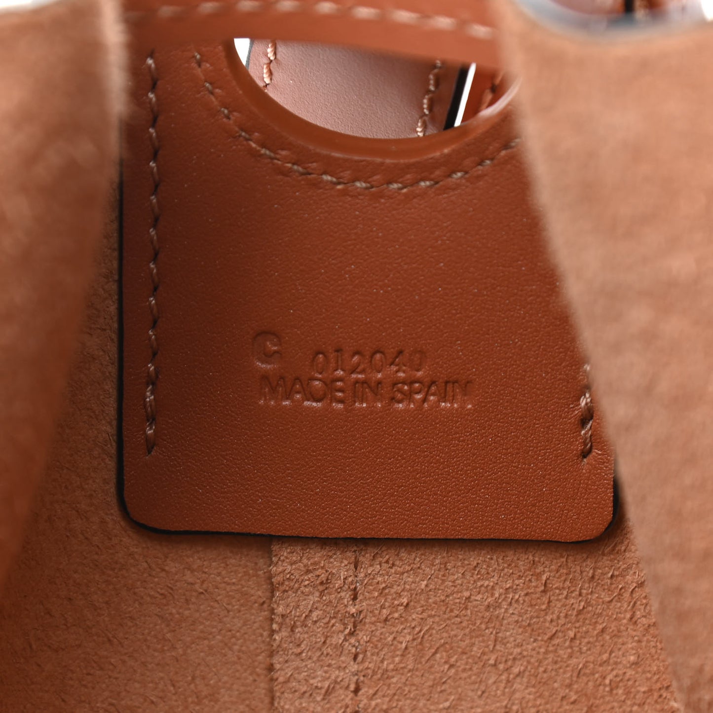 Calfskin Balloon Bucket Bag Tan