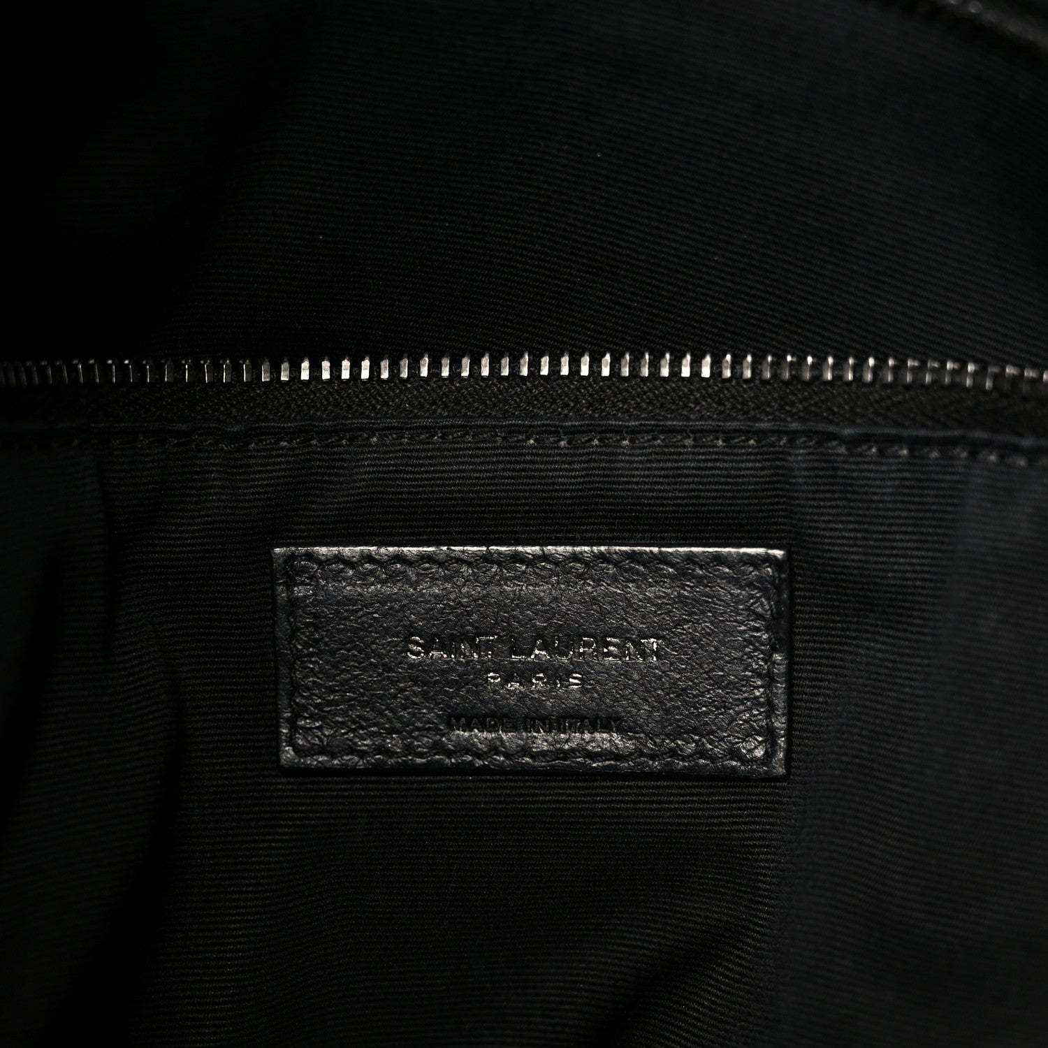 Saint Laurent Lambskin Quilted Monogram Monochrome Medium Loulou Puffer Chain Satchel Black 6 of 11