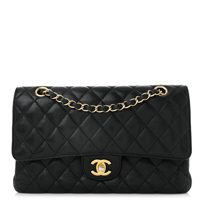 Chanel Caviar Quilted Medium Double Flap Black 1 of 11
