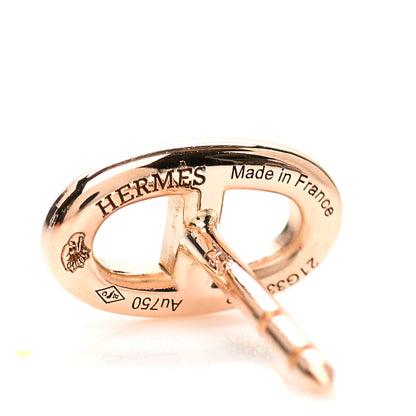 Hermes 18K Rose Gold TPM Farandole Stud Earrings 4 of 5