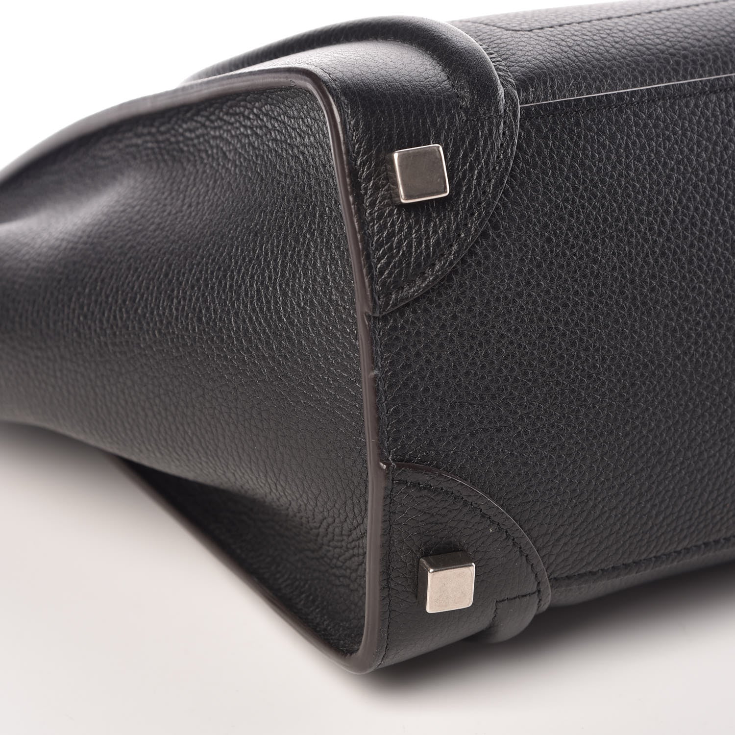 Celine Drummed Calfskin Micro Luggage Black 8 of 9