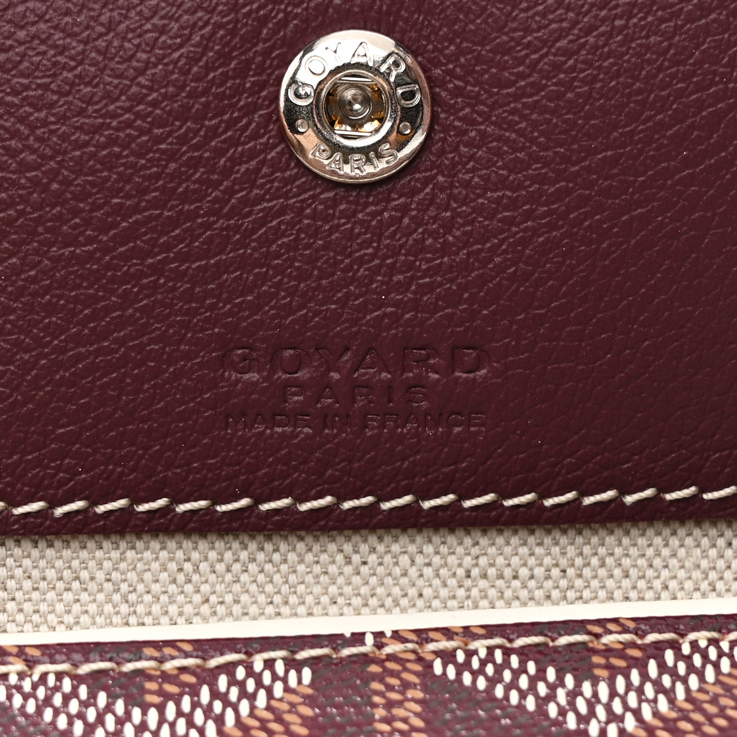 Goyardine Boheme Hobo Burgundy