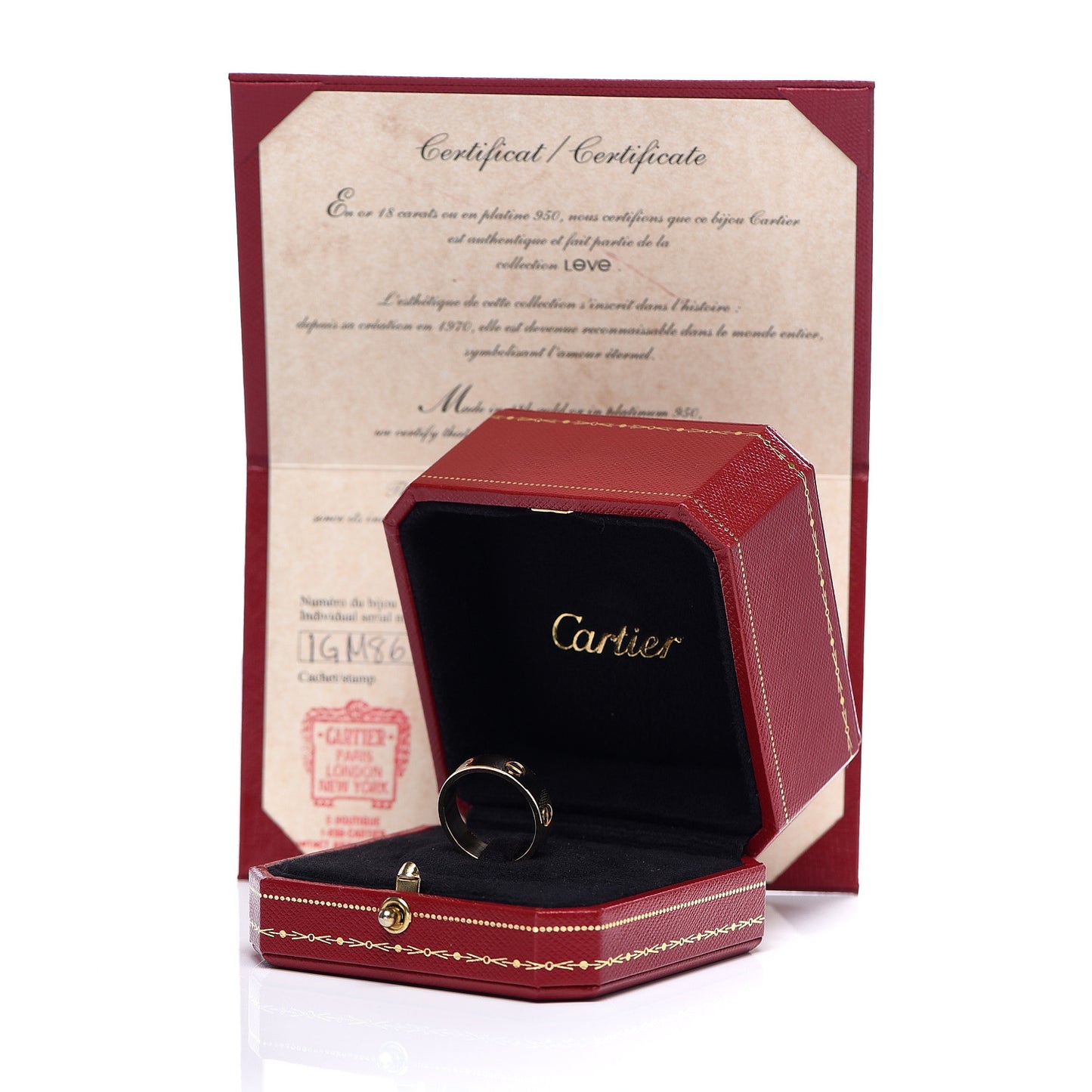 18K Yellow Gold 5.5mm LOVE Ring 57 8