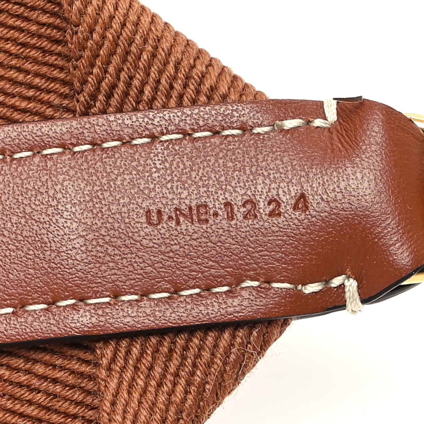 Jacquard Wool Strap  Light Brown