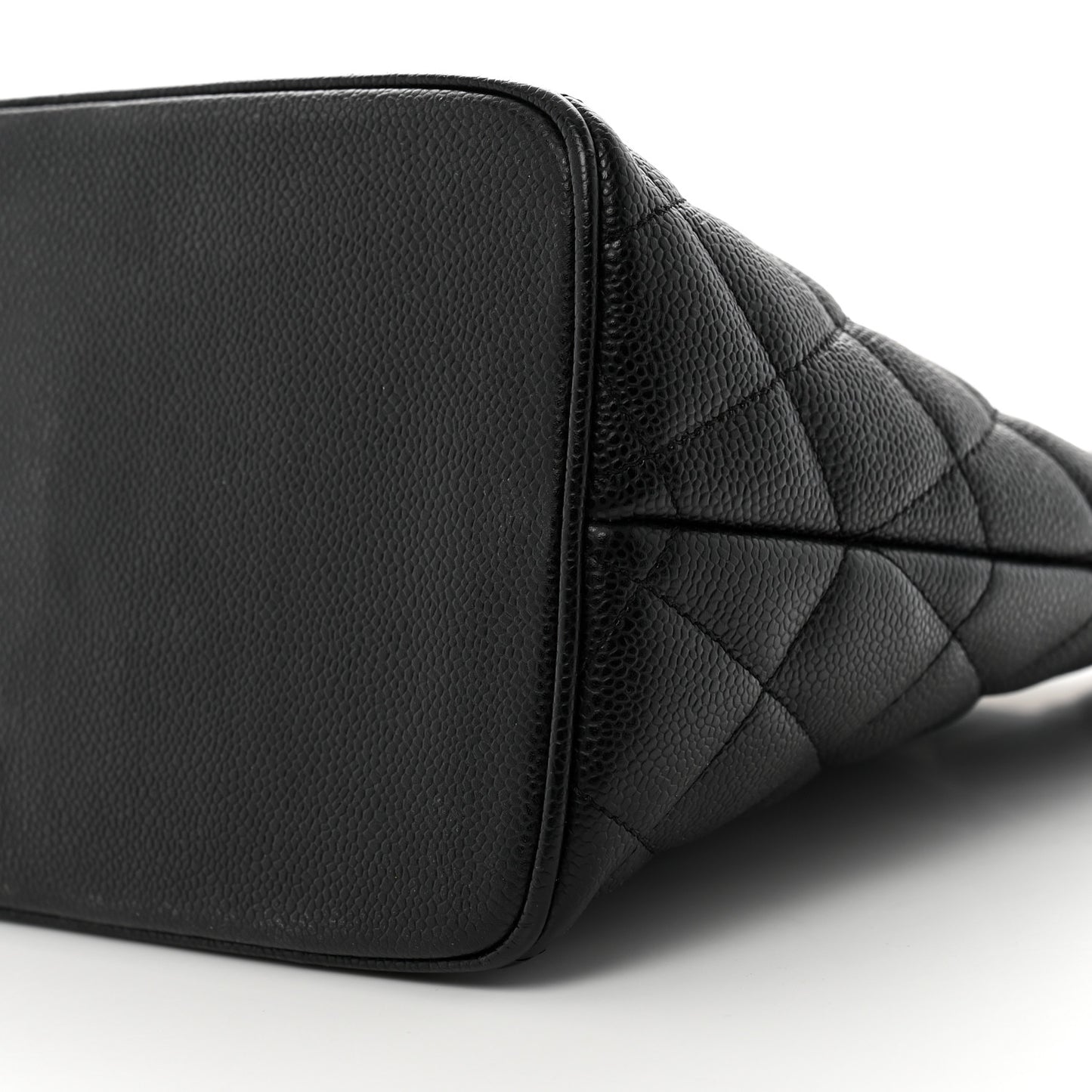 Caviar Quilted Medallion Tote Black