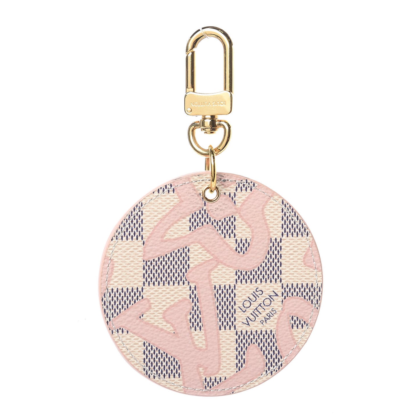 Damier Azur Tahitienne Bag Charm Key Ring