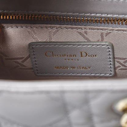 Christian Dior Lambskin Cannage Small Lucky Badges My Lady Dior Grey 6 of 8