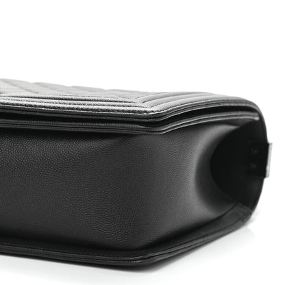 Chanel Caviar Quilted New Medium Boy Flap So Black 11 of 12