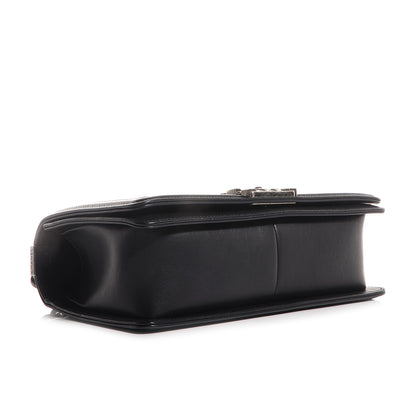 Chanel Metallic Calfskin Quilted Medium Boy Flap Black 4 of 9