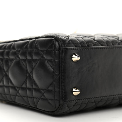 Christian Dior Lambskin Cannage Small My ABCDior Lady Dior Black 5 of 11