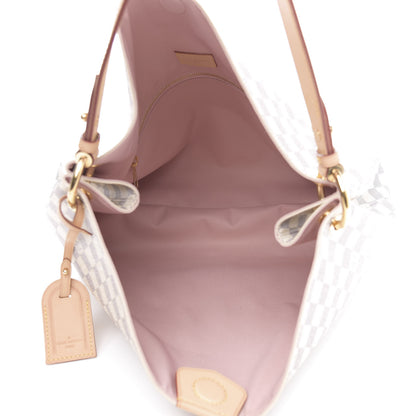 Louis Vuitton Damier Azur Graceful MM Rose Ballerine 5 of 11