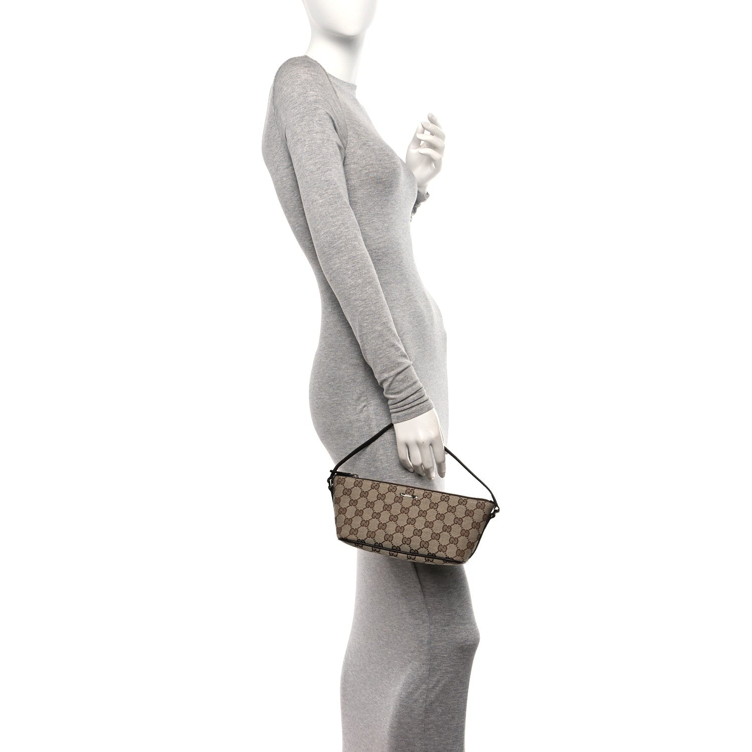 Gucci Monogram Boat Pochette Brown 2 of 10