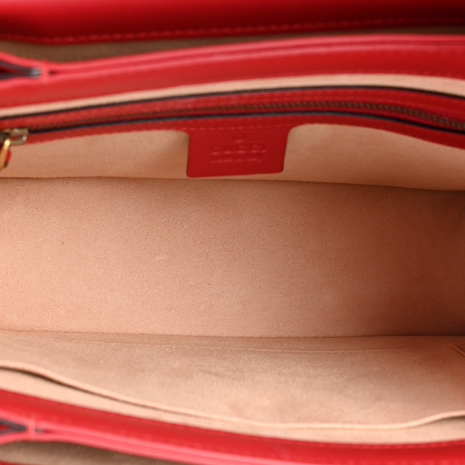 Gucci Calfskin Sylvie Web Small Queen Margaret Top Handle Bag Red 6 of 10