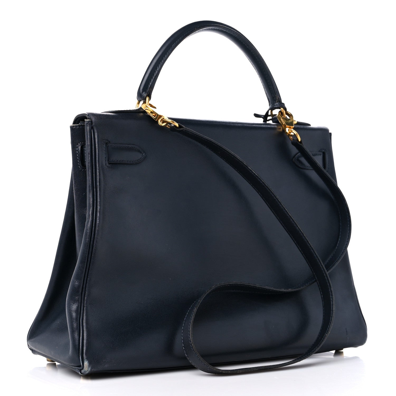 Hermes Box Kelly Retourne 32 Indigo Indigo 3 of 22