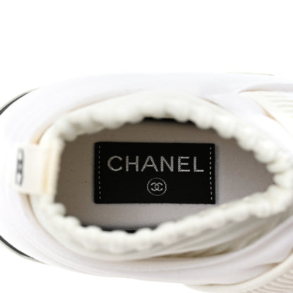 Chanel Stretch Fabric CC Sneakers 37 White 8 of 12