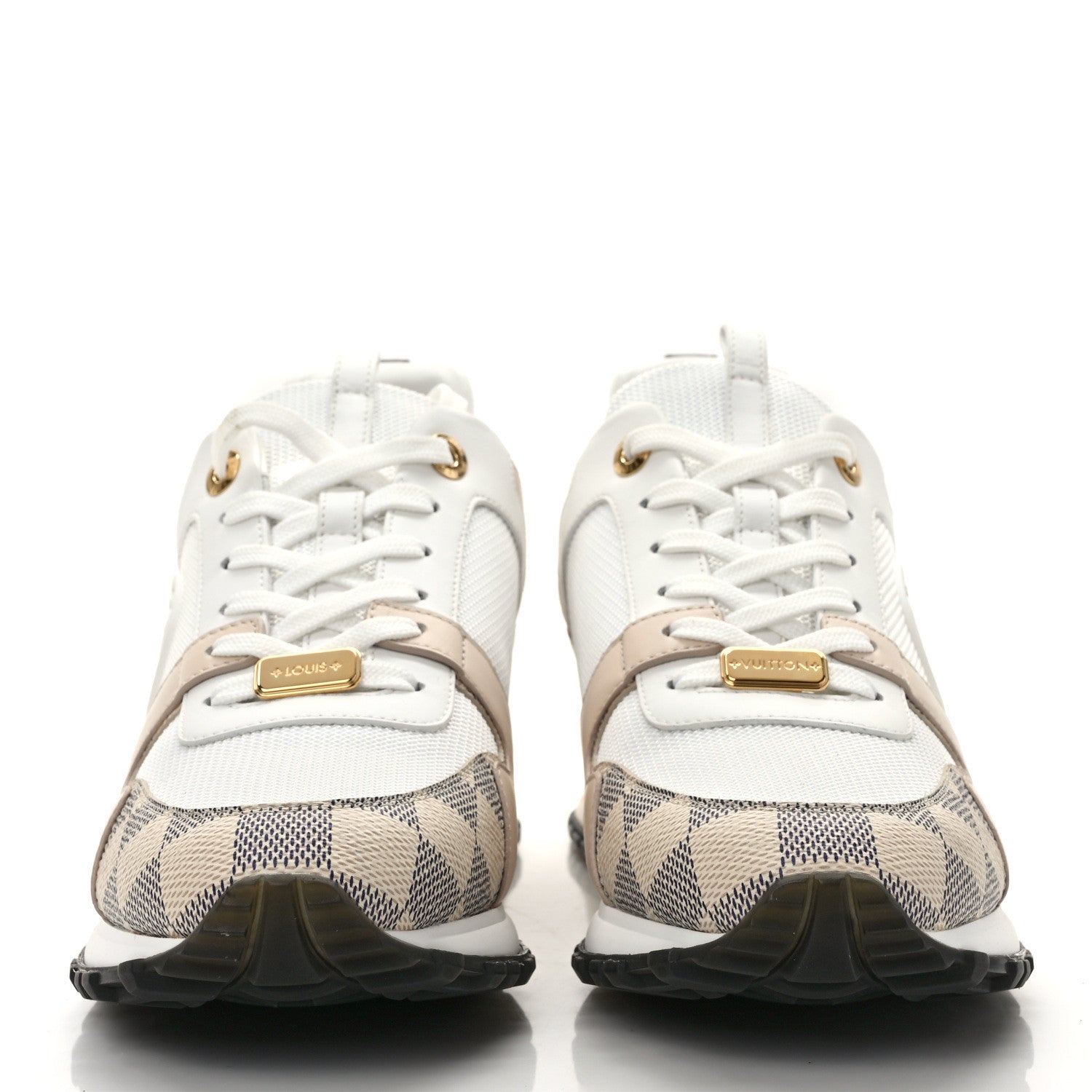 Louis Vuitton Calfskin Damier Azur Run Away Sneakers 39.5 White 2 of 8