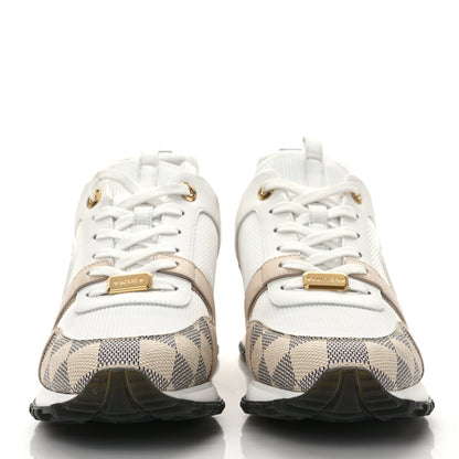 Louis Vuitton Calfskin Damier Azur Run Away Sneakers 39.5 White 2 of 8