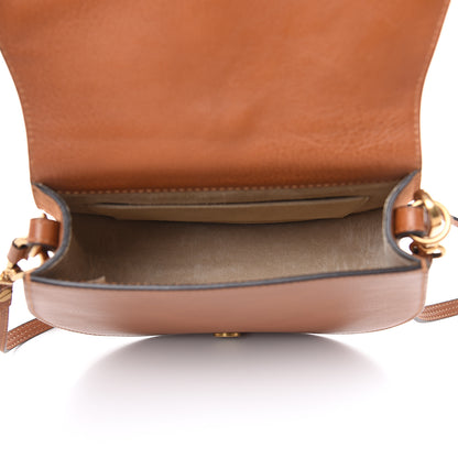Chloe Calfskin Suede Medium Nile Bracelet Bag Caramel 5 of 13