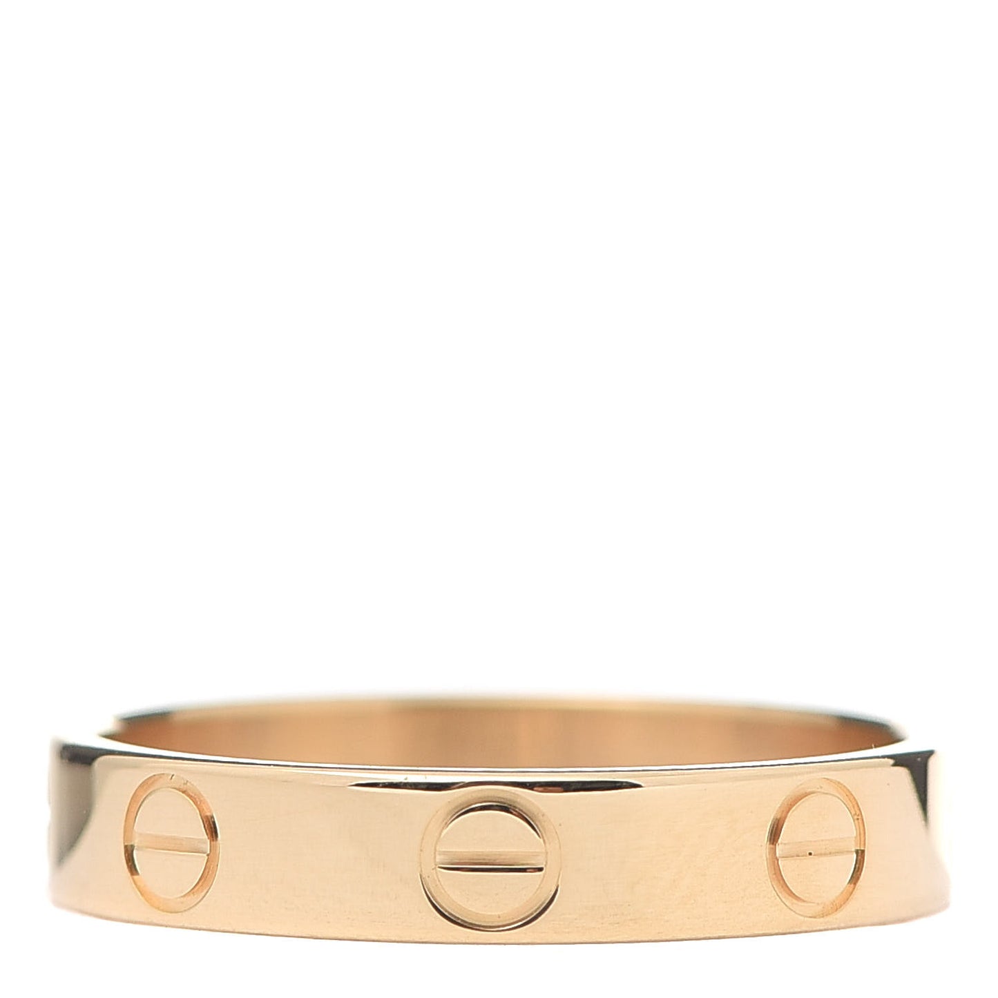 18K Yellow Gold 3.5mm LOVE Wedding Band Ring 53 6.25