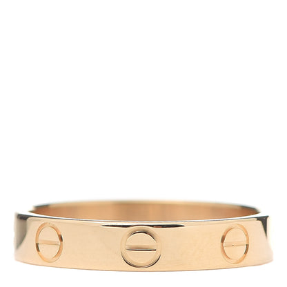 Cartier 18K Yellow Gold 3.5mm LOVE Wedding Band Ring 53 6.25 3 of 4
