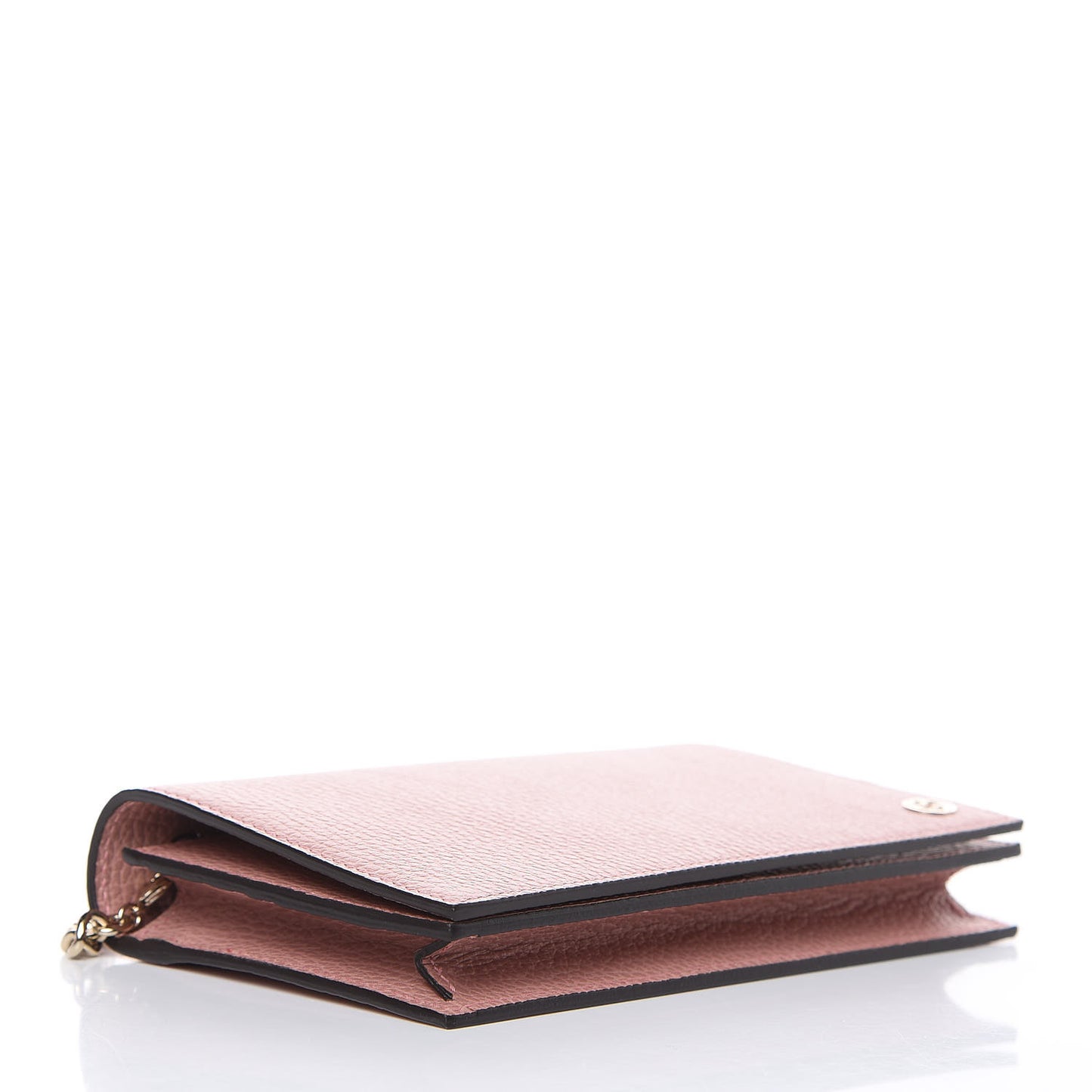 Dollar Calfskin Medium Betty Chain Wallet Soft Pink