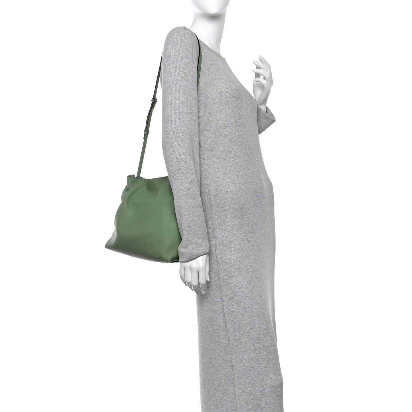Nappa Flamenco Knot Clutch Rosemary