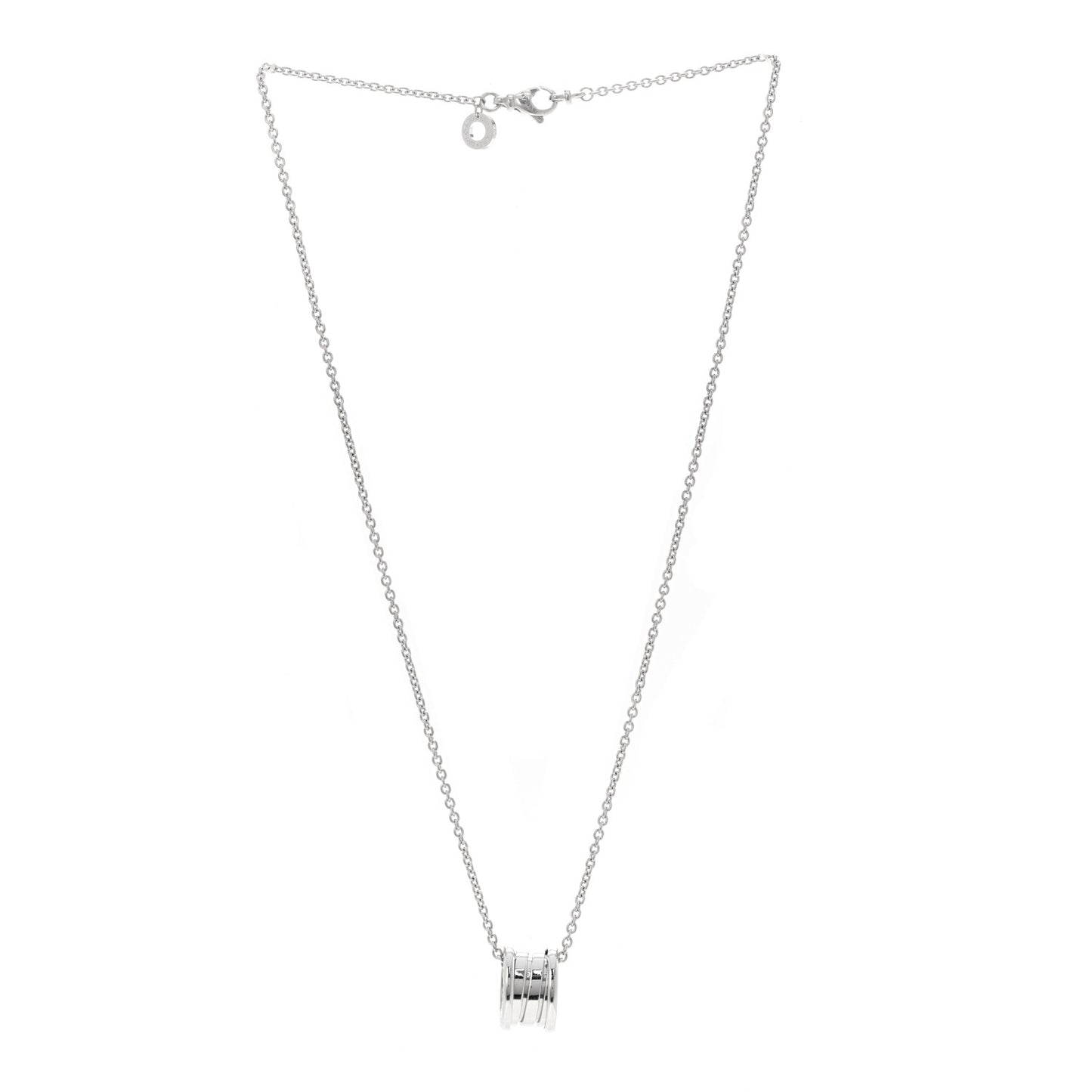 18K White Gold B.Zero1 Pendant Necklace