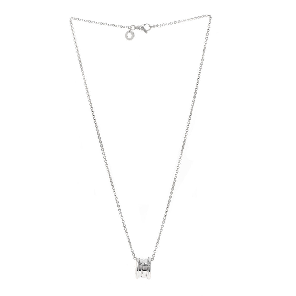 Bulgari 18K White Gold B.Zero1 Pendant Necklace 3 of 4
