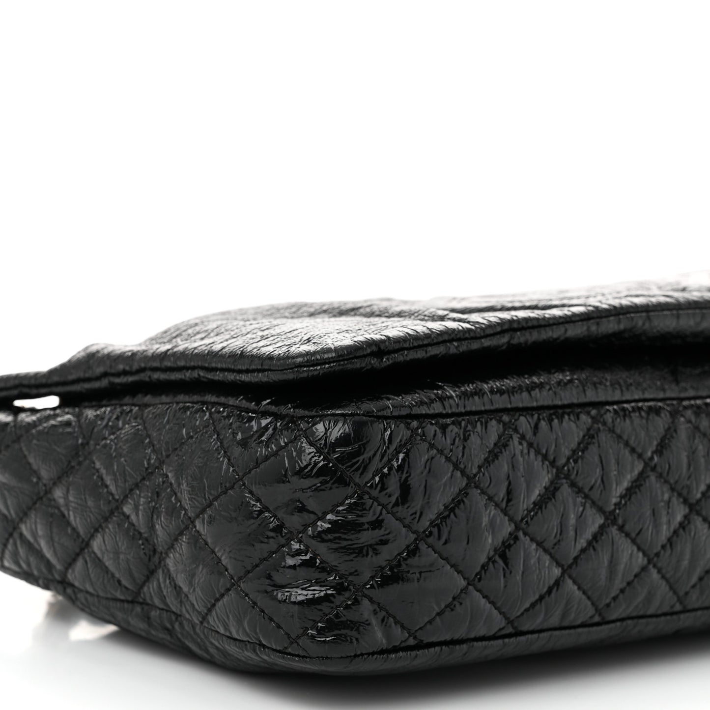 Vinyl Medium Rock and Chain Flap Black Black