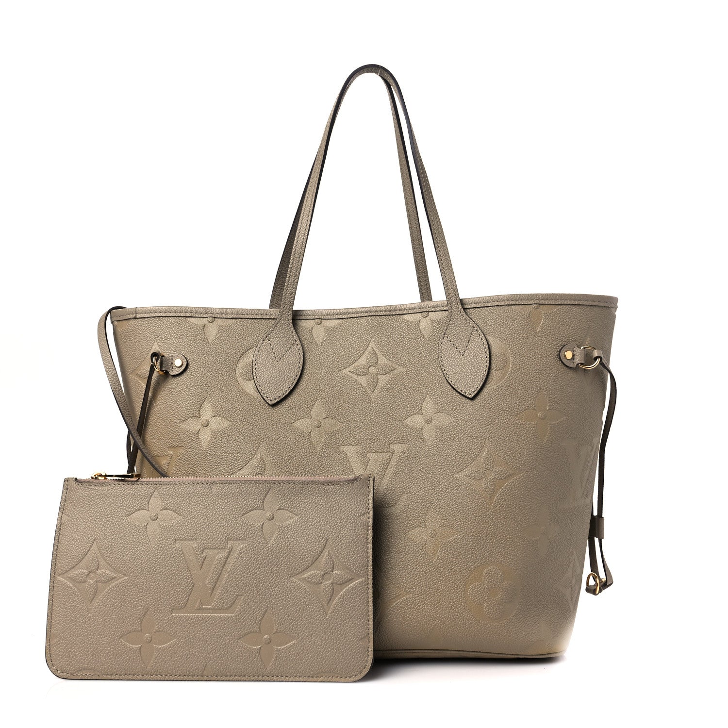 Louis Vuitton Empreinte Monogram Giant Neverfull MM Tourterelle 1 of 7
