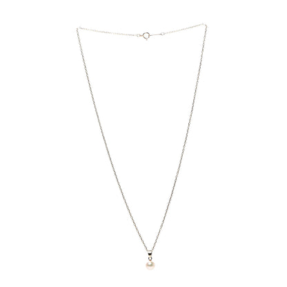 Mikimoto 18K Yellow Gold Akoya Pearl 6mm Pendant Necklace 2 of 5