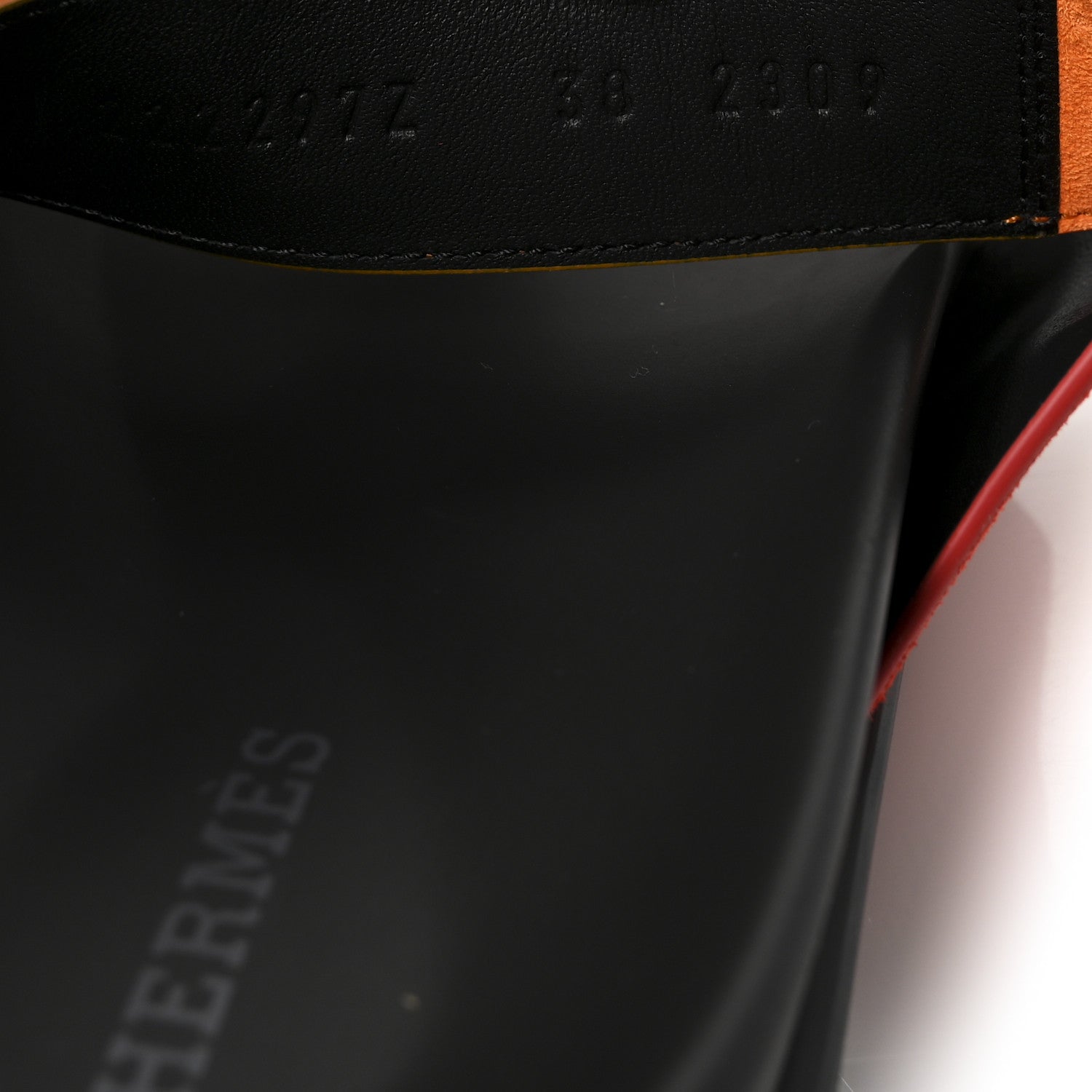 Hermes Suede Goatskin Womens Chypre Sandals 38 Rouge Ecarlate 9 of 9
