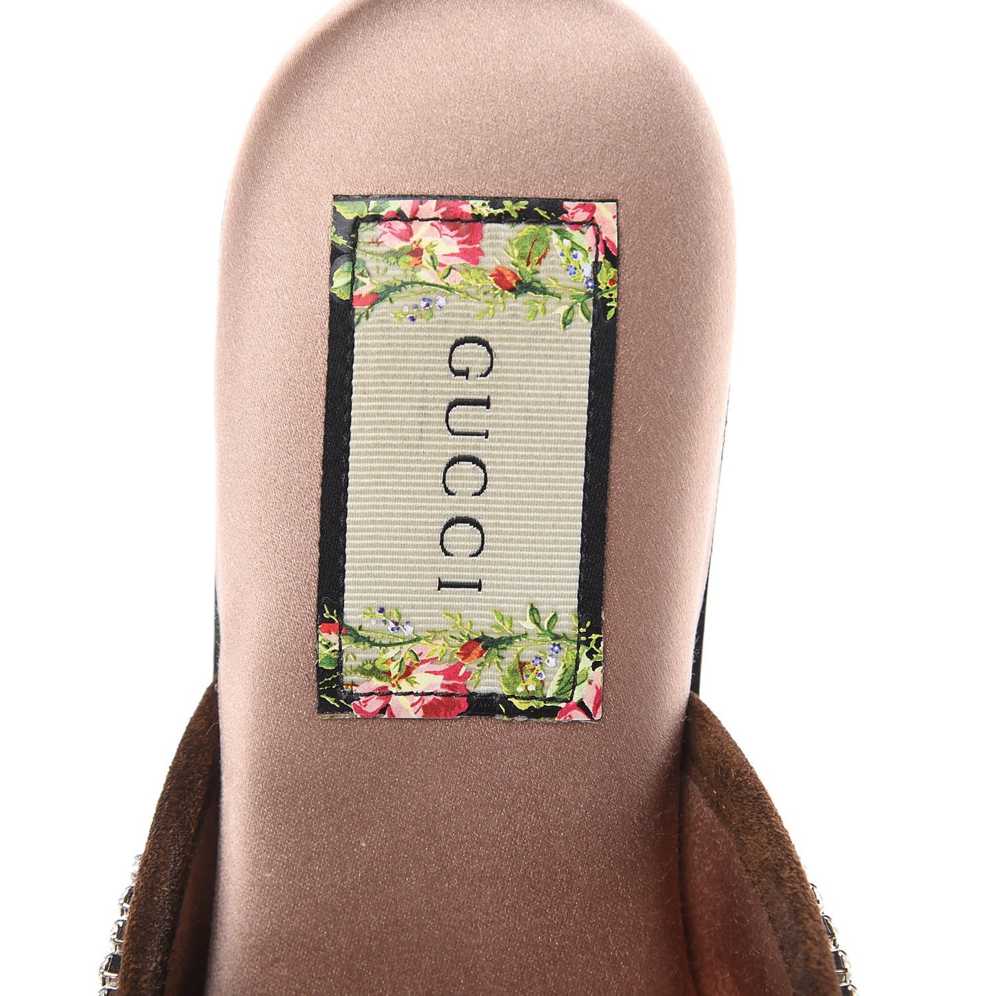 Velvet GG Monogram Crystal Womens Slippers 35.5 Avio Dusty Pink Vintage Cocoa