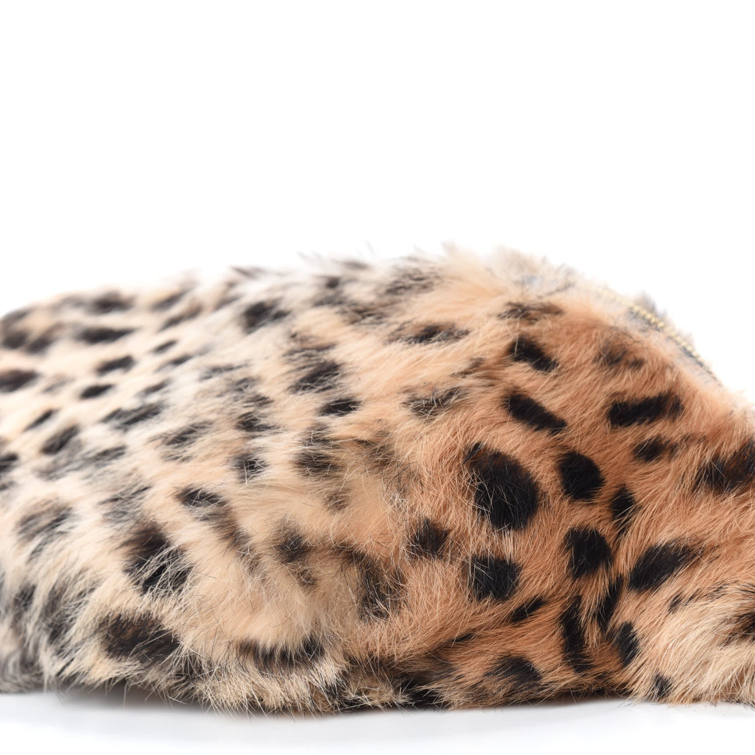 Saint Laurent Rabbit Fur Leopard Print Belt Bag Beige 7 of 11