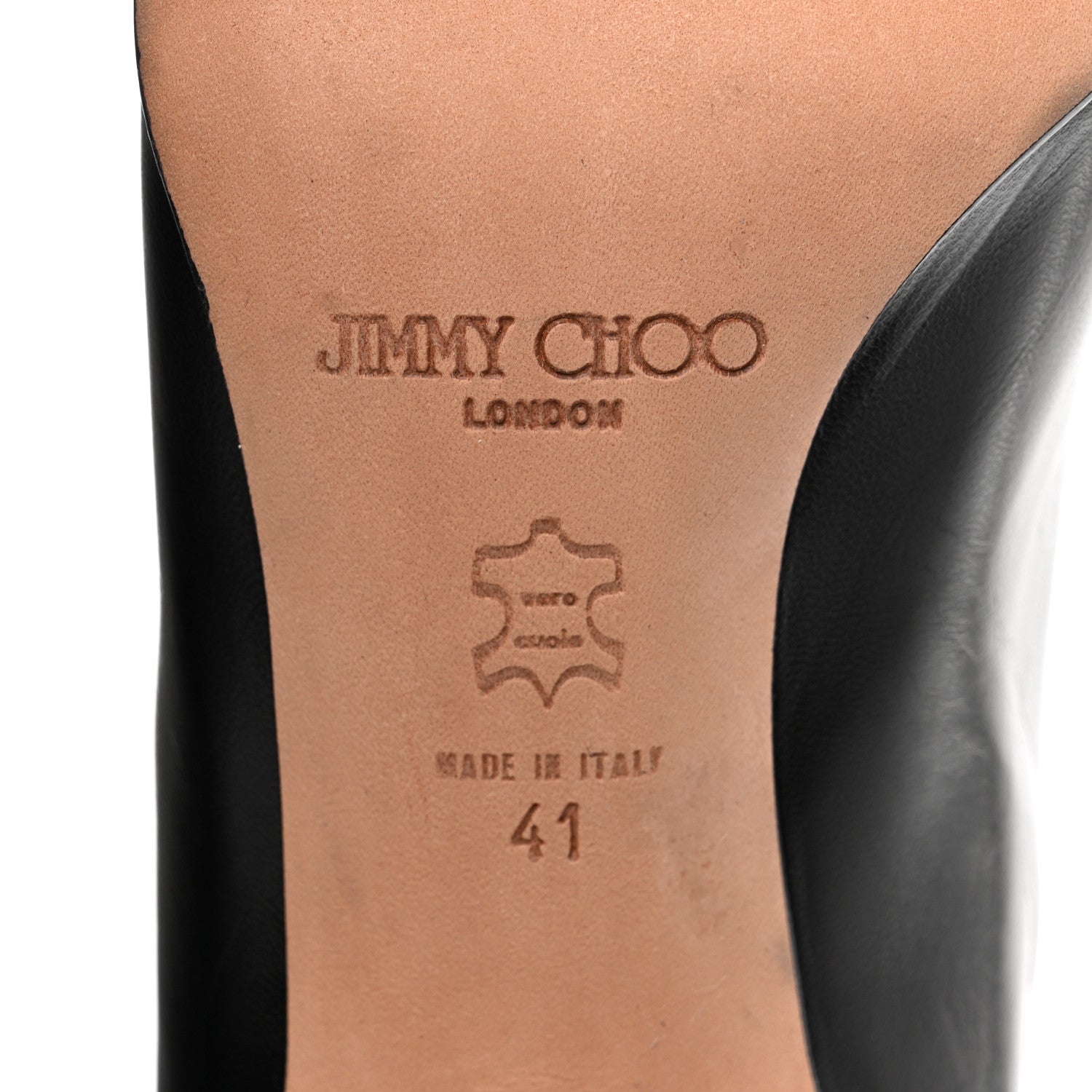 Jimmy Choo Calfskin Knee High Boots 41 Black 6 of 6