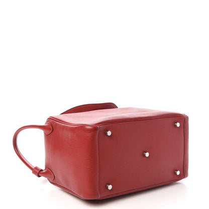 Hermes Taurillon Clemence Lindy 30 Rouge Vif 4 of 9