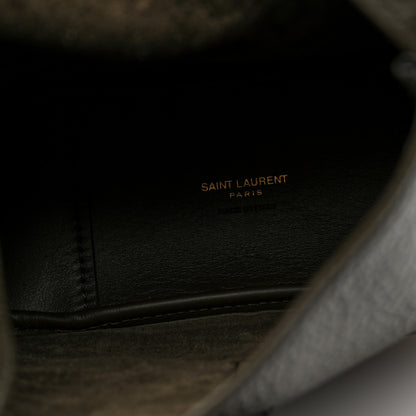 Saint Laurent Grained Deerskin Baby Supple Le 5 A 7 Hobo Light Musk 6 of 10