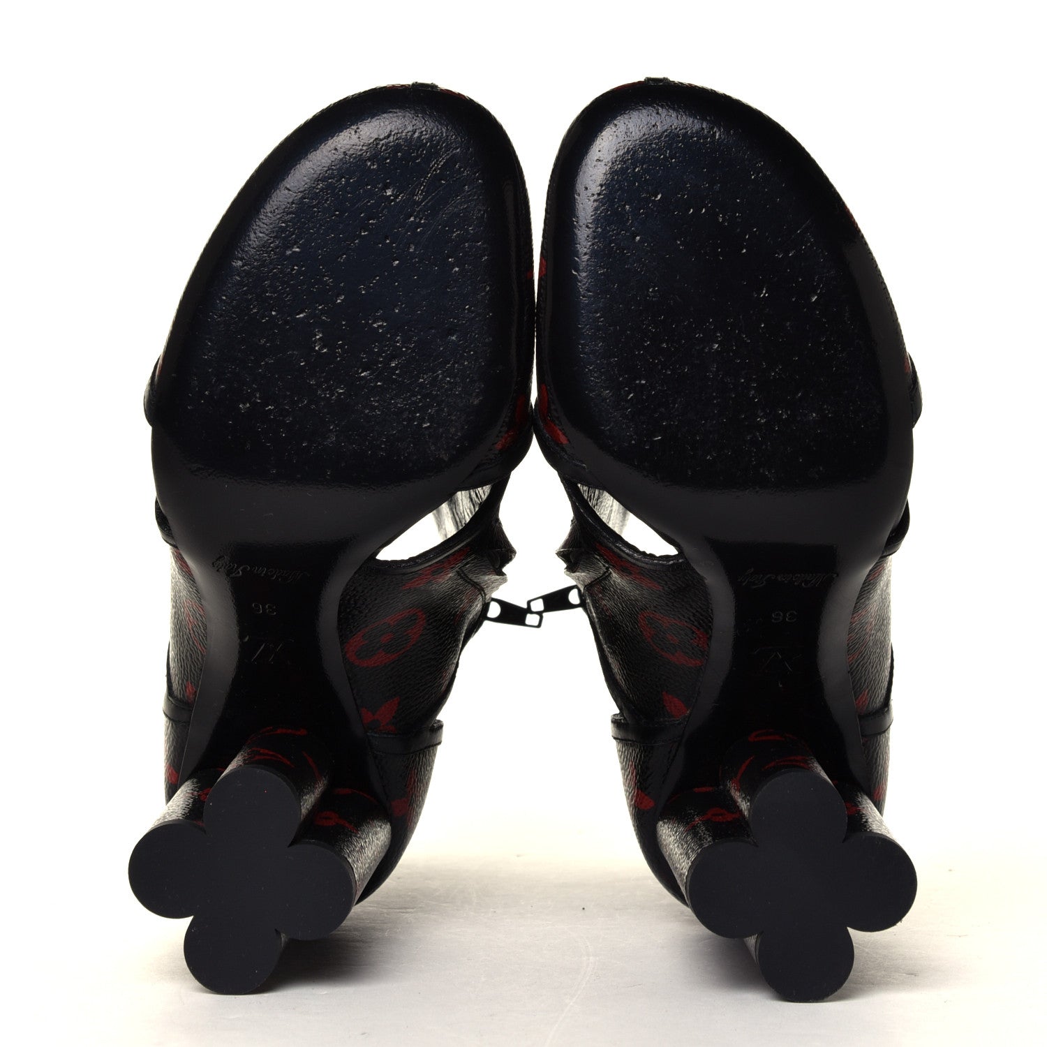 Louis Vuitton Monogram Infrarouge Logomania Ankle Boots 36 Black 12 of 12
