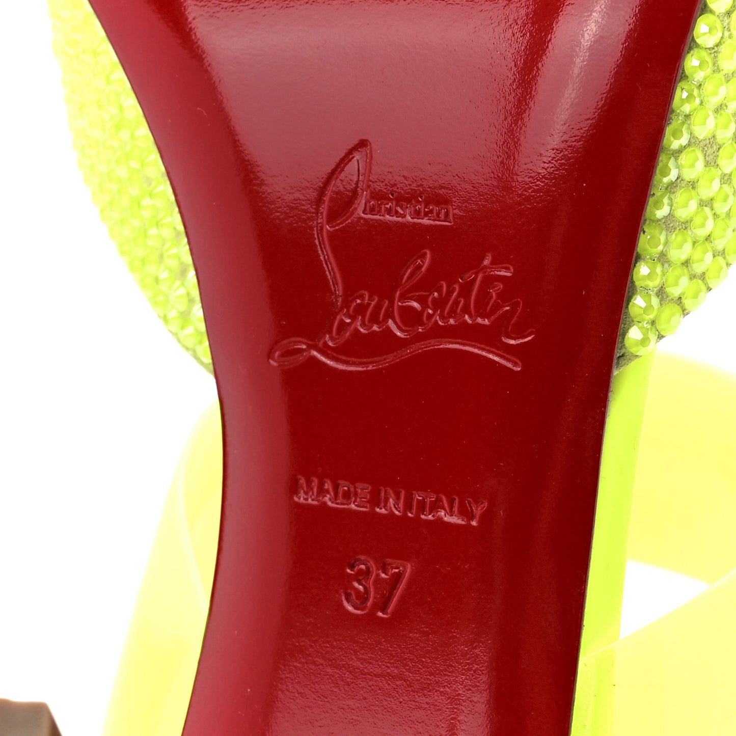 Suede PVC Fluo Matt Choc PVC Strass 80 Pumps 37 Sulfure
