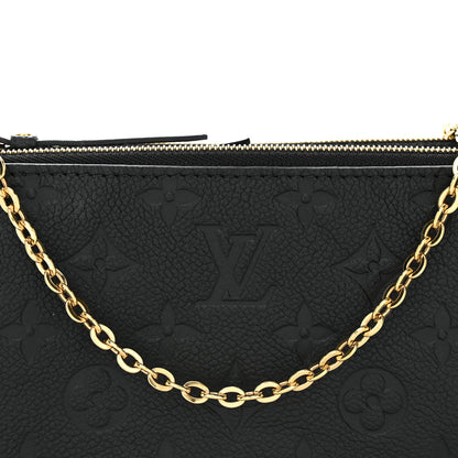 Louis Vuitton Empreinte Double Zip Pochette Black 7 of 10